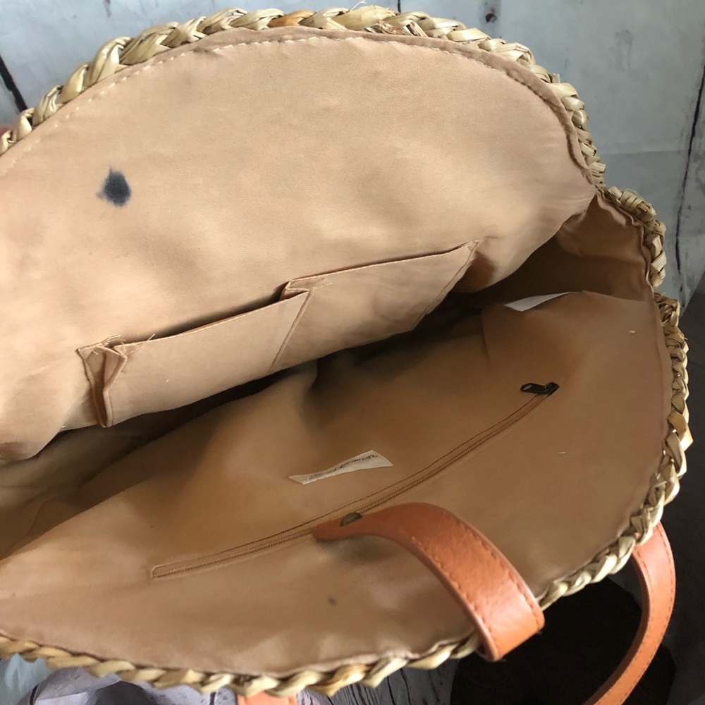 Universal Thread Straw Natural Purse Handbag - image 4